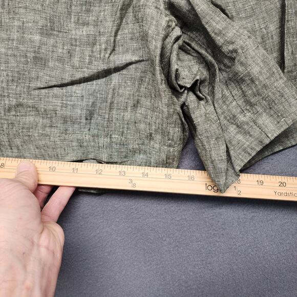 Athleta Voyager Linen Short Womens Plus Size 20 Green NEW Retail $79 - Picture 6 of 15